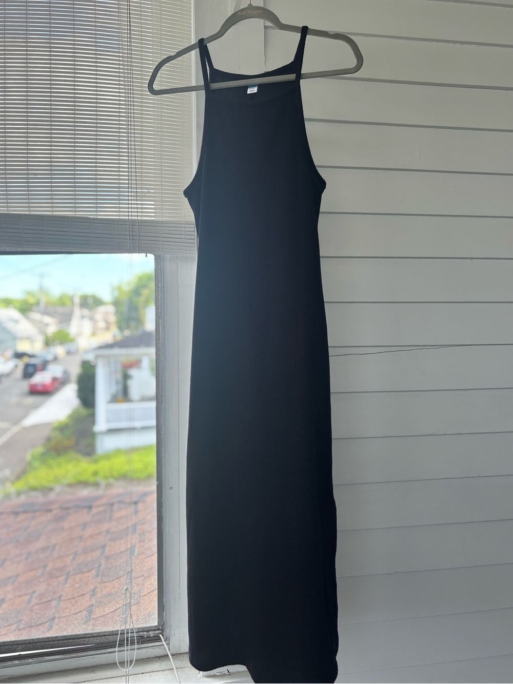 Old Navy Classic Black Halter Maxi Dress